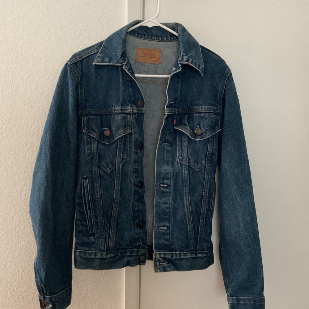 Vtg Levi's Jean Jacket 71506-0216 USA Red Tab Sz 34L